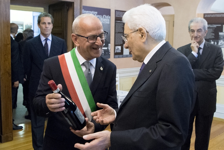 Il Presidente Sergio Mattarella alla cerimonia dell'anniversario 