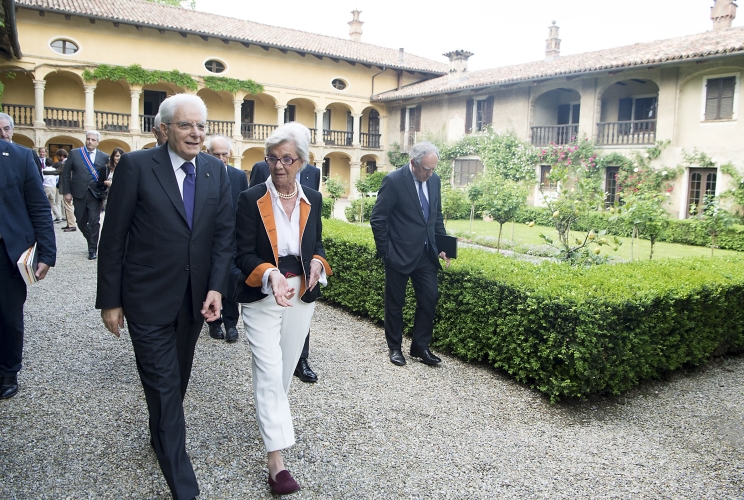 Il Presidente Sergio Mattarella visita Villa San Giacomo, 
