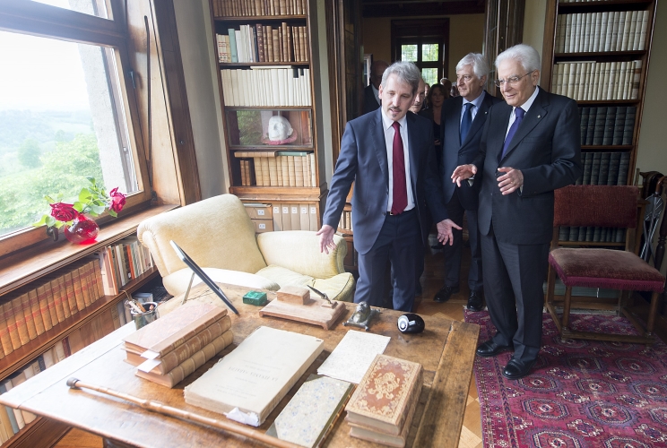 Il Presidente Sergio Mattarella visita Villa San Giacomo, 