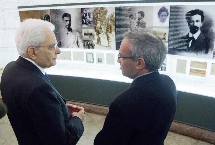 Il Presidente Sergio Mattarella visita il Mausoleo Cesare Battisti