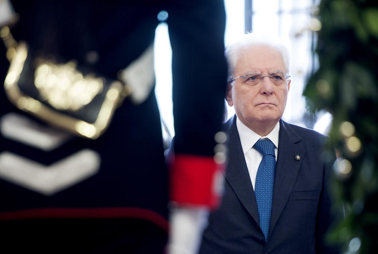 Il Presidente Sergio Mattarella al Cimitero monumentale di Trento