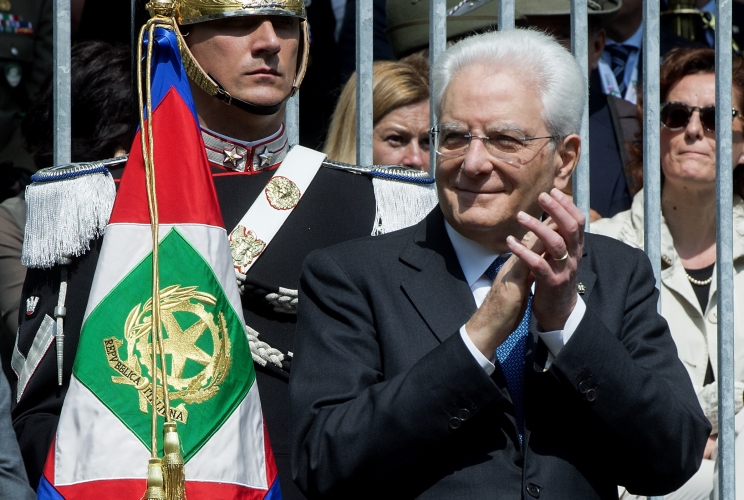 Il Presidente Sergio Matterella alla 91^ Adunata nazionale degli Alpini
