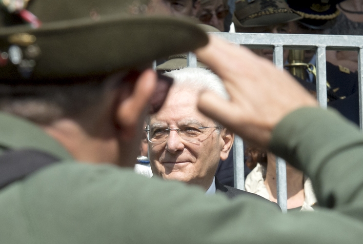 Il Presidente Sergio Matterella alla 91^ Adunata nazionale degli Alpini