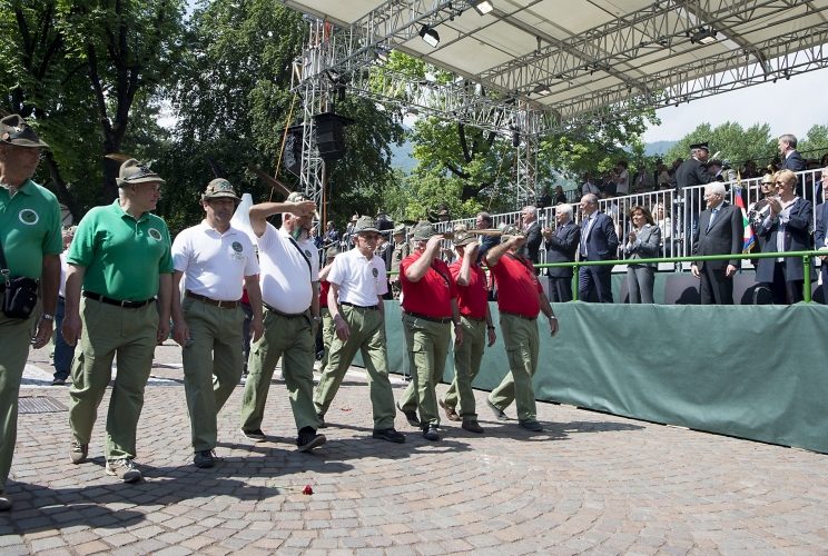Il Presidente Sergio Mattarella alla 91^ Adunata nazionale degli Alpini