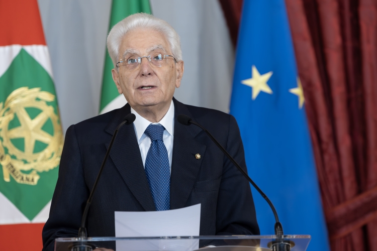 Il Presidente della Repubblica Sergio Mattarella in occasione dell'incontro con gli esponenti delle Associazioni Combattentistiche e d’Arma, nella ricorrenza dell’80° anniversario della Liberazione
