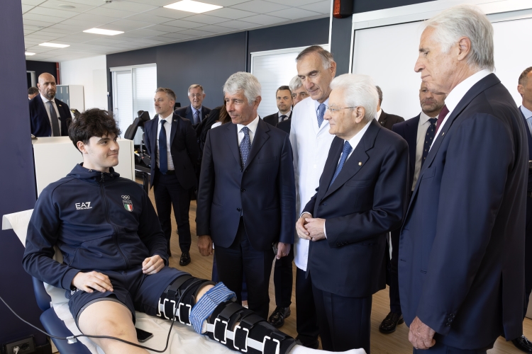 Il Presidente della Repubblica Sergio Mattarella visita Centro di Preparazione Olimpica del CONI “Giulio Onesti” 
