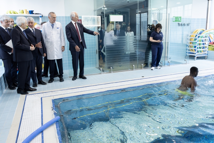 Il Presidente della Repubblica Sergio Mattarella visita Centro di Preparazione Olimpica del CONI “Giulio Onesti” 
