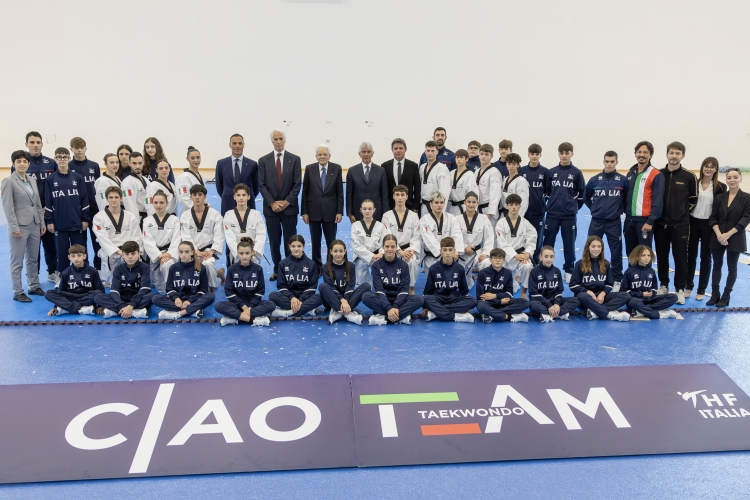 Il Presidente della Repubblica Sergio Mattarella visita Centro di Preparazione Olimpica del CONI “Giulio Onesti” 
