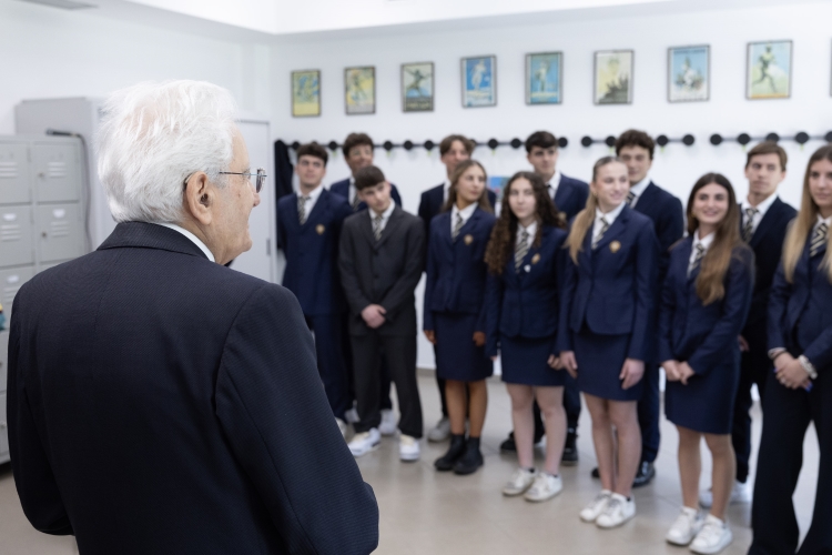 Il Presidente della Repubblica Sergio Mattarella visita Centro di Preparazione Olimpica del CONI “Giulio Onesti” 

