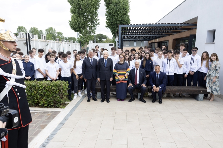 Il Presidente della Repubblica Sergio Mattarella visita Centro di Preparazione Olimpica del CONI “Giulio Onesti” 
