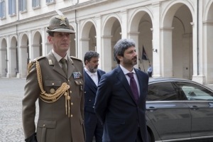 Il Presidente della Camera dei deputati, Roberto Fico, 