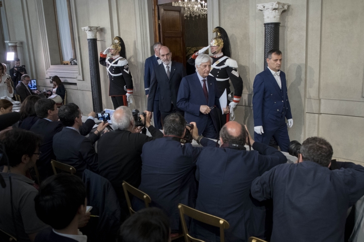 Il Segretario Generale della Presidenza della Repubblica Ugo Zampetti 