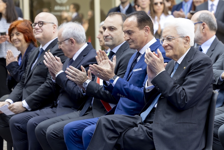 Il Presidente della Repubblica Sergio Mattarella in occasione del saluto al personale della Scuola di Sviluppo del Centro internazionale di Formazione dell’Organizzazione internazionale del Lavoro