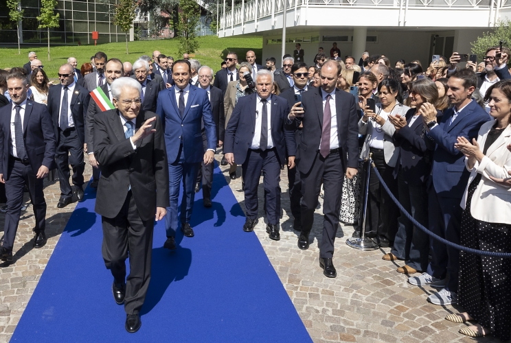 Il Presidente della Repubblica Sergio Mattarella in occasione del saluto al personale della Scuola di Sviluppo del Centro internazionale di Formazione dell’Organizzazione internazionale del Lavoro
