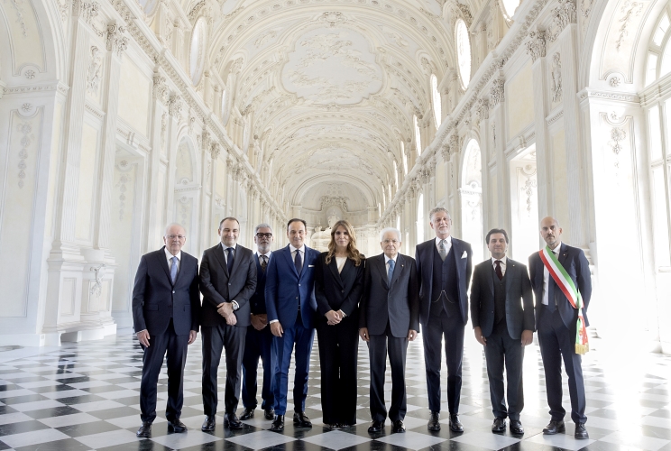 Il Presidente della Repubblica Sergio Mattarella visita la Reggia della Veneria Reale, in occasione del 240° anniversario dell’Accademia dell’Agricoltura di Torino 