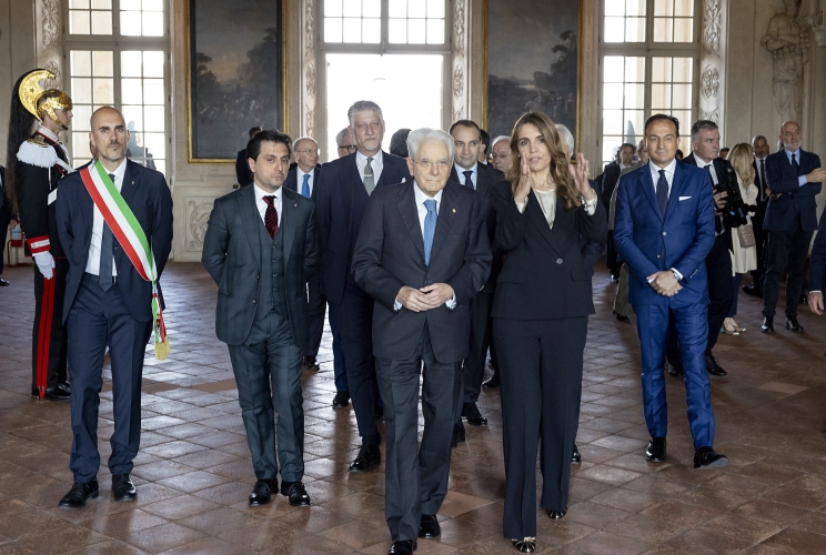 Il Presidente della Repubblica Sergio Mattarella visita la Reggia della Veneria Reale, in occasione del 240° anniversario dell’Accademia dell’Agricoltura di Torino 