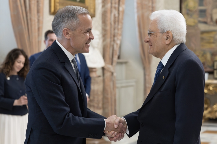 Il Presidente della Repubblica Sergio Mattarella incontra Mark Carney, Primo Ministro del Canada
