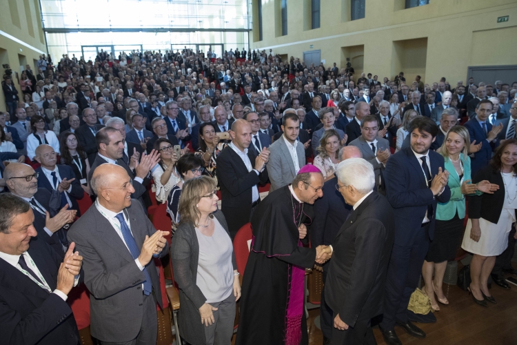 Il Presidente della Repubblica Sergio Mattarella al convegno inaugurale