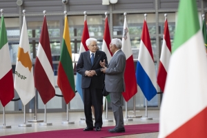 Il Presidente della Repubblica Sergio Mattarella incontra António Costa Presidente del Consiglio Europeo
