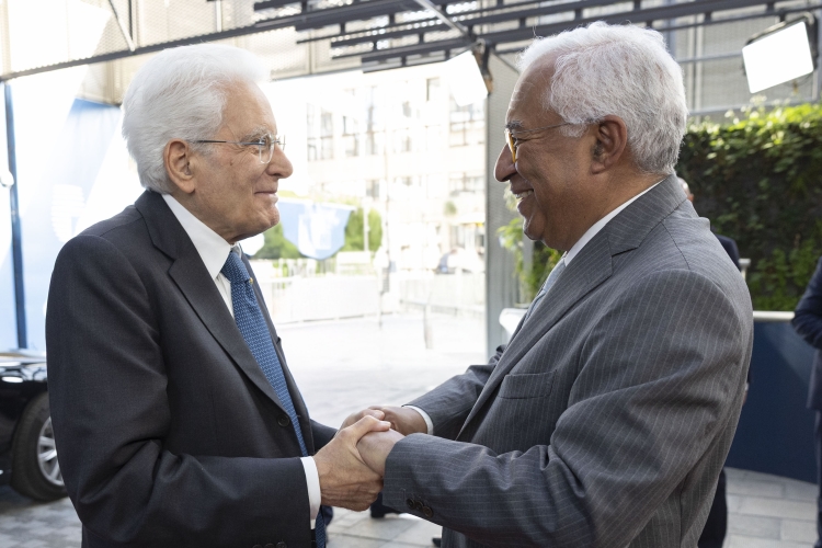 Il Presidente della Repubblica Sergio Mattarella incontra António Costa Presidente del Consiglio Europeo
