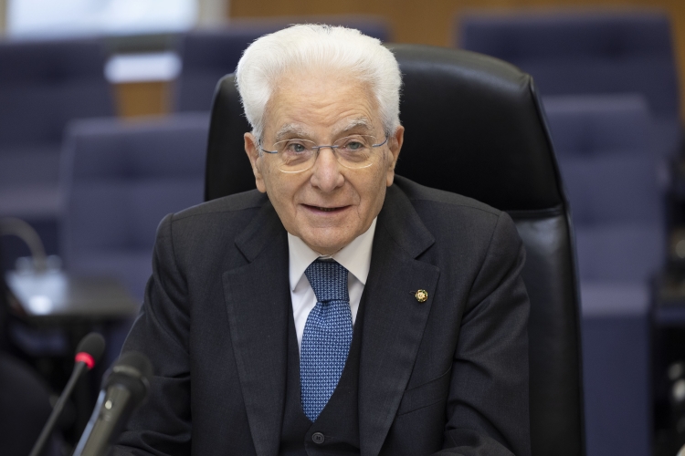 Il Presidente della Repubblica Sergio Mattarella con Ursula von der Leyen, Presidente della Commissione Europea
