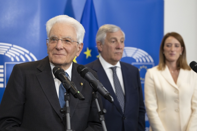 Il Presidente della Repubblica Sergio Mattarella incontra i Deputati italiani del Parlamento Europeo
