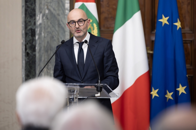Fabio Pinelli, Vice Presidente del Consiglio Superiore della Magistratura, in occasione dell'incontro del Presidente della Repubblica con i Magistrati ordinari in tirocinio nominati con D.M. 15/04/2024 e D.M. 22/10/2024
