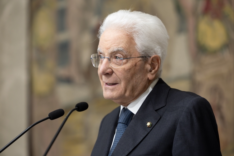 Il Presidente della Repubblica Sergio Mattarella in occasione dell'incontro del Presidente della Repubblica con i Magistrati ordinari in tirocinio nominati con D.M. 15/04/2024 e D.M. 22/10/2024
