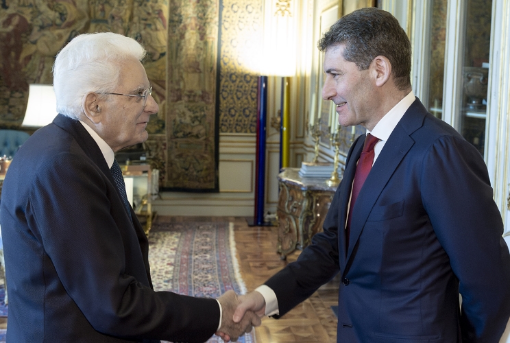 Il Presidente Sergio Mattarella con Vittorio Pisani, Capo della Polizia Direttore Generale della Pubblica sicurezza