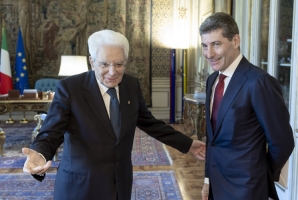 Il Presidente Sergio Mattarella con Vittorio Pisani, Capo della Polizia Direttore Generale della Pubblica sicurezza