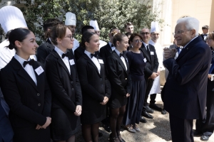 Il Presidente Mattarella incontra gli studenti degli istituti alberghieri