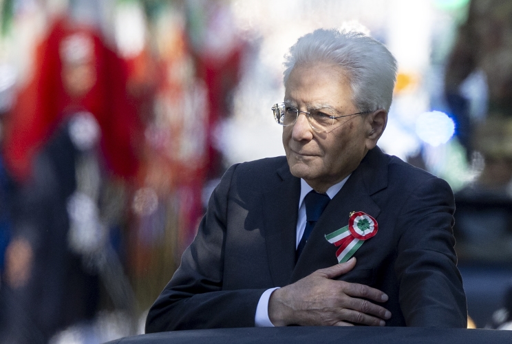 Il Presidente Sergio Mattarella alla Rivista Militare in occasione del 79° anniversario della Repubblica Italiana