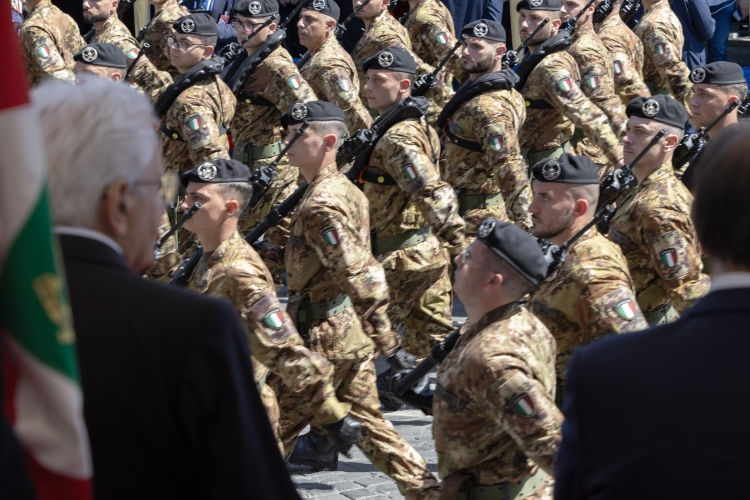 Il Presidente Sergio Mattarella alla Rivista Militare in occasione del 79° anniversario della Repubblica Italiana
