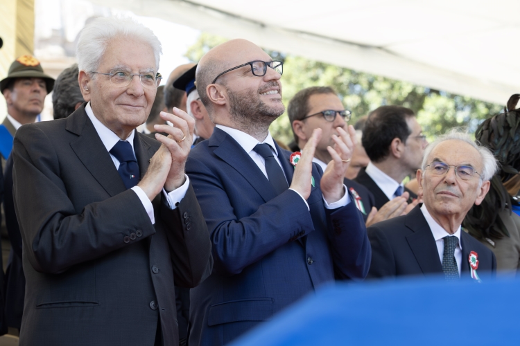 Il Presidente Sergio Mattarella alla Rivista Militare in occasione del 79° anniversario della Repubblica Italiana