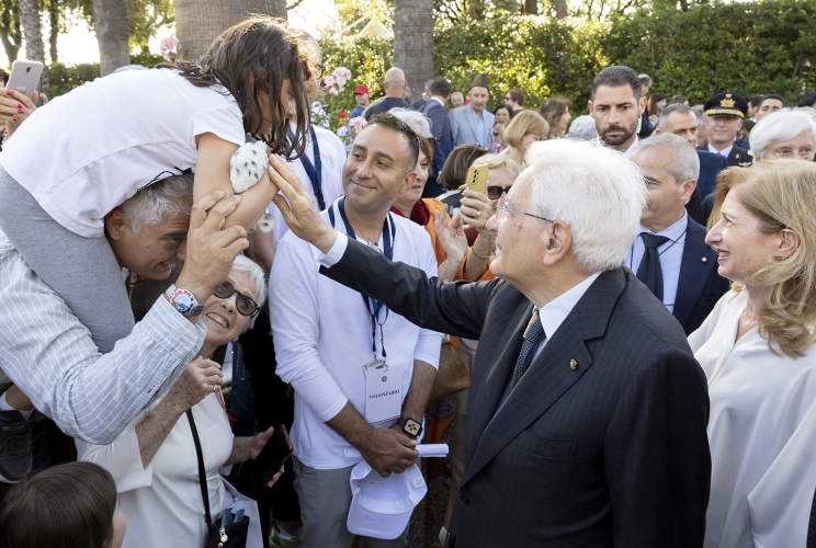 Il Presidente Sergio Mattarella in occasione dell’apertura alle categorie fragili per la Festa  della Repubblica
