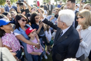 Il Presidente Sergio Mattarella in occasione dell’apertura alle categorie fragili per la Festa della Repubblica