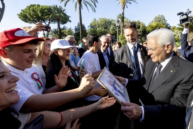 Il Presidente Sergio Mattarella in occasione dell’apertura alle categorie fragili per la Festa  della Repubblica