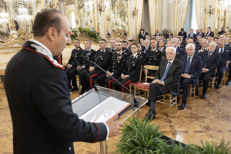 Il Presidente della Repubblica Sergio Mattarella in occasione del 211° anniversario della costituzione dell’Arma dei Carabinieri
