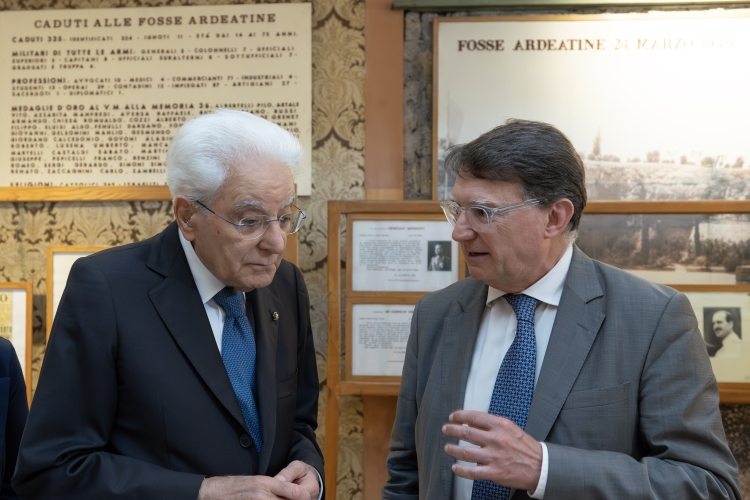 Il Presidente della Repubblica Sergio Mattarella visita il Museo Storico della Liberazione in occasione del 70° anniversario della fondazione   
