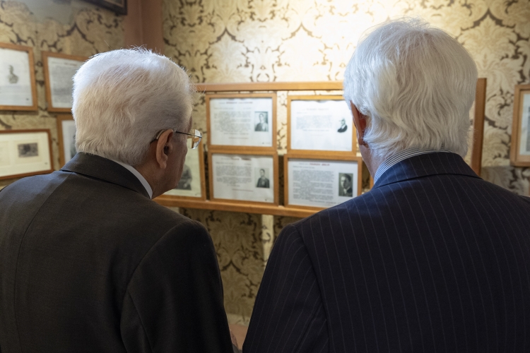 Il Presidente della Repubblica Sergio Mattarella visita il Museo Storico della Liberazione in occasione del 70° anniversario della fondazione   

