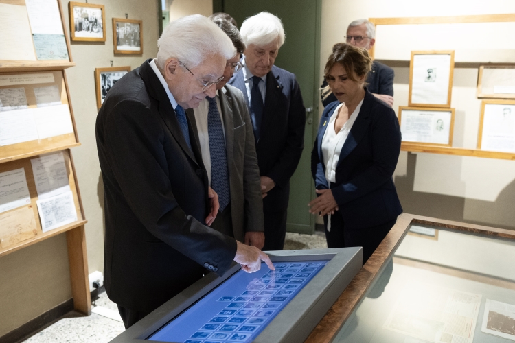 Il Presidente della Repubblica Sergio Mattarella visita il Museo Storico della Liberazione in occasione del 70° anniversario della fondazione   
