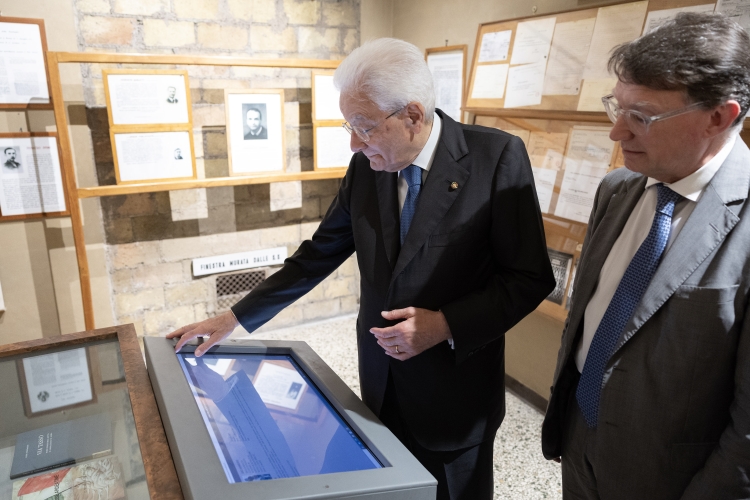 Il Presidente della Repubblica Sergio Mattarella visita il Museo Storico della Liberazione in occasione del 70° anniversario della fondazione   

