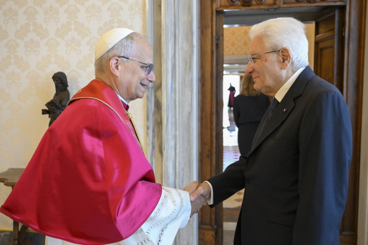 Mattarella incontra Sua Santità Papa Leone XIV in Vaticano