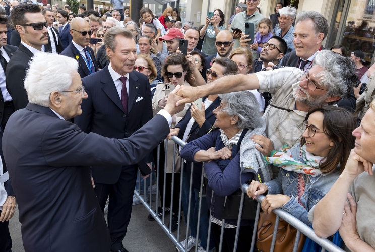  Il Presidente della Repubblica Sergio Mattarella con S.A.R. Il Granduca di Lussemburgo, Enrico di Lussemburgo