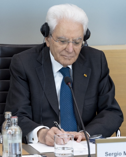 Il Presidente della Repubblica, Sergio Mattarella, nel corso dell'incontro con il Presidente della Camera dei Deputati, Claude Wiseler