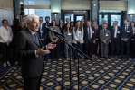 Il Presidente Mattarella incontra una rappresentanza della collettività italiana e il personale dell' ambasciata in Lussemburgo 