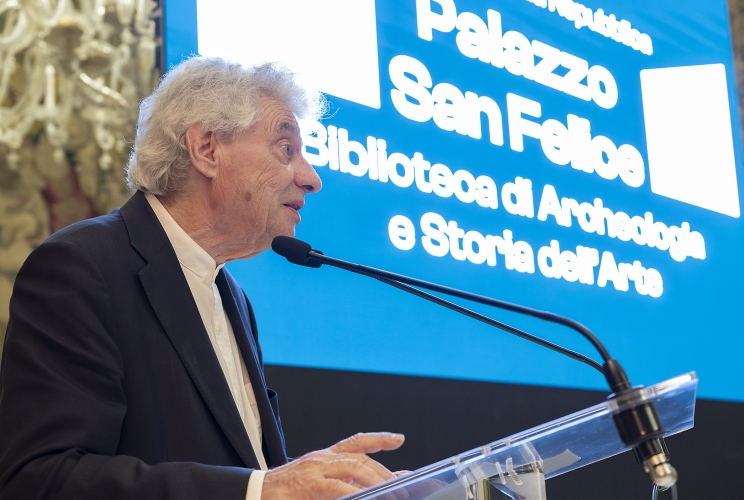 L'intervento dell'Arch. Mario Botta, Progettista della nuova sede della Biblioteca di Archeologia e Storia dell’Arte