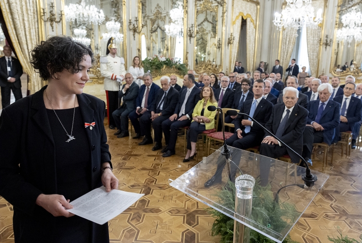Maria Chiara Prodi, Segretaria Generale del Consiglio Generale degli Italiani all'Estero, in occasione dell'incontro del  CGIE con il Presidente Sergio Mattarella