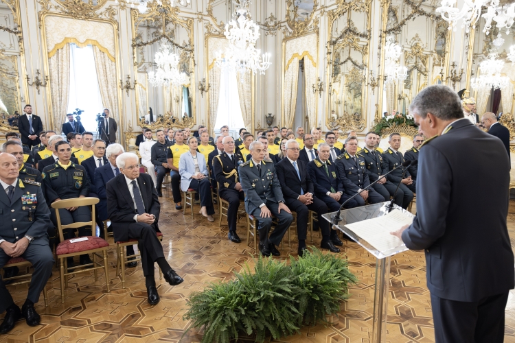 Il Presidente della Repubblica Sergio Mattarella in occasione del 251° anniversario della costituzione del Corpo
