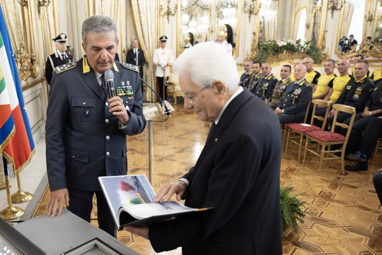 Il Presidente della Repubblica Sergio Mattarella in occasione del 251° anniversario della costituzione del Corpo
